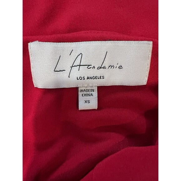 Emi Jumpsuit in Bright Red L'ACADEMIE Adjustable Straps - Revolve Size XS - Picture 7 of 9